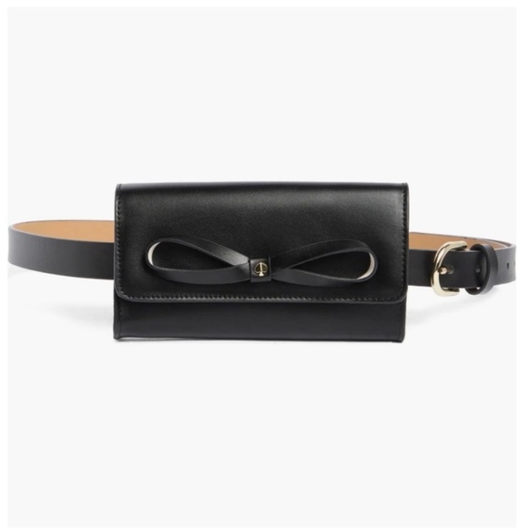 Kate Spade adjustable Bow Belt Bag size s/m genuine leather NWT NIB - Picture 5 of 8